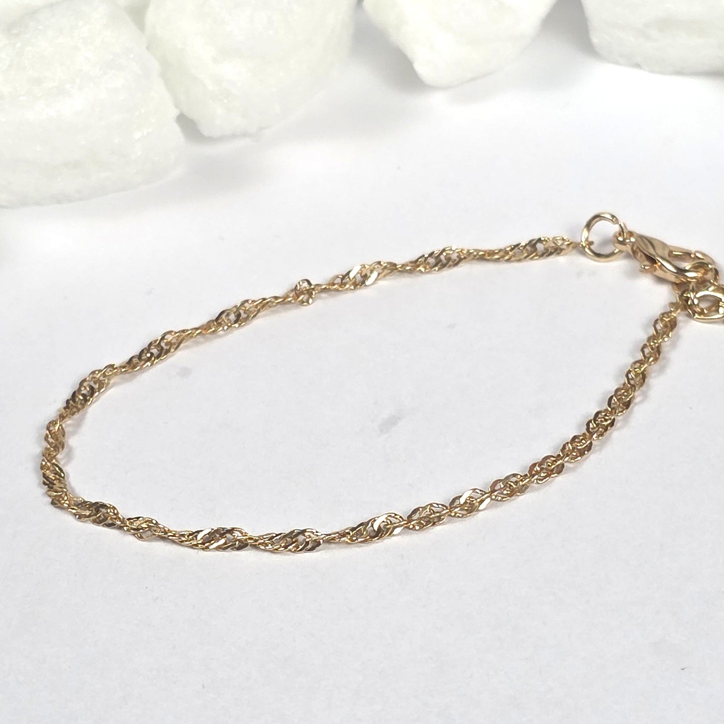 Gold Singapore Chain Bracelet