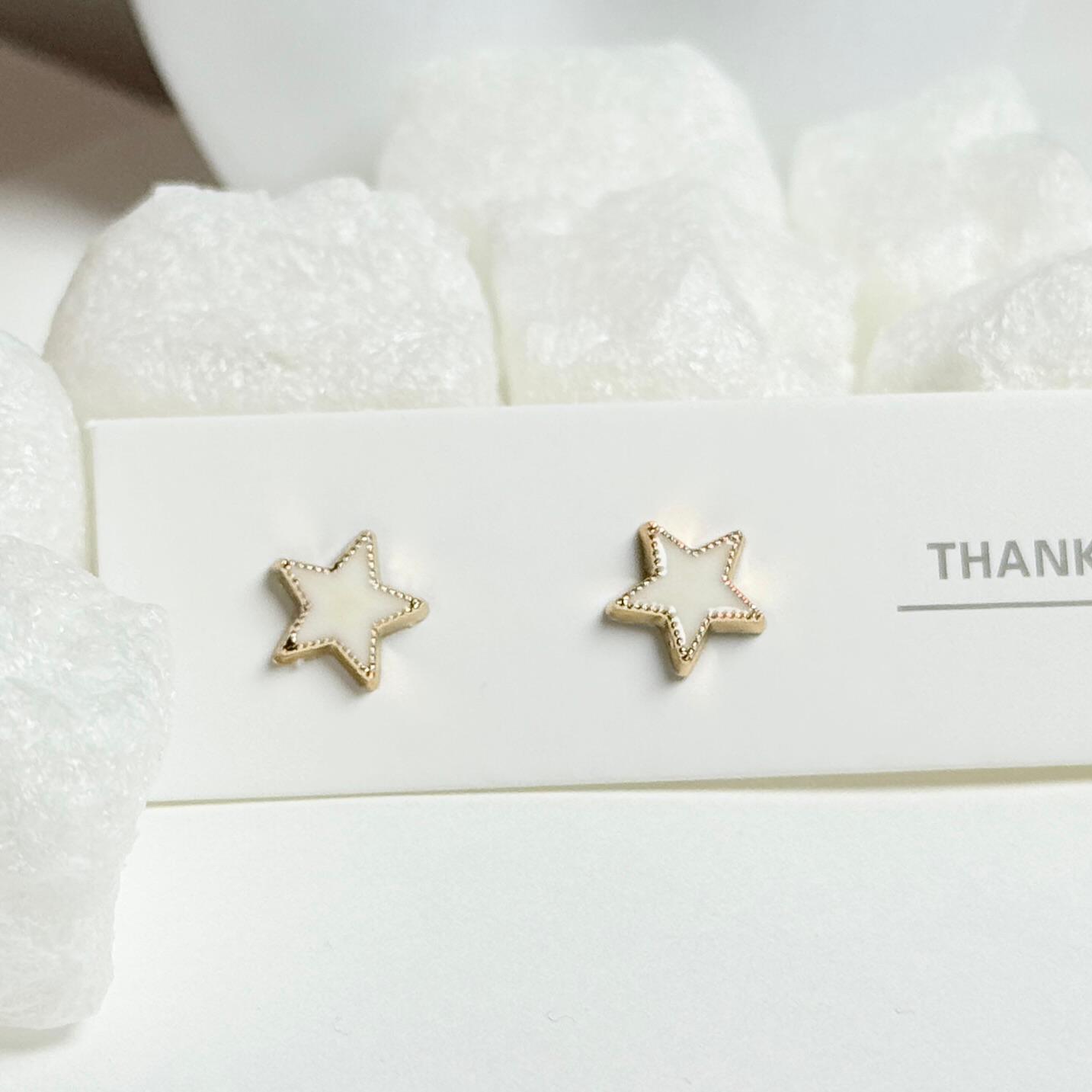 Gold Star Stud Earrings G