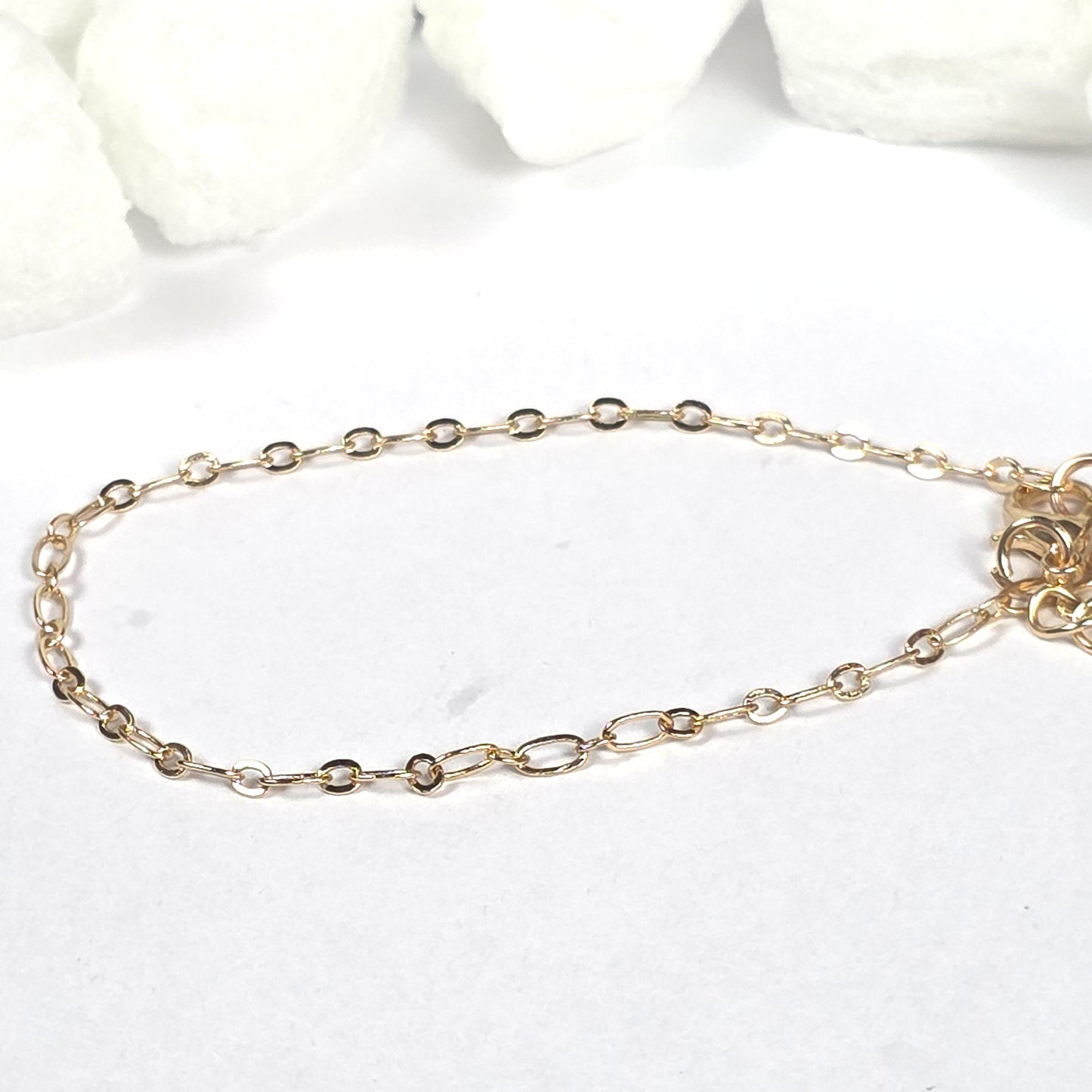 Gold Oval Link Chain Bracelet  Description: