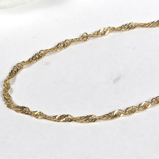Gold Singapore Chain Bracelet