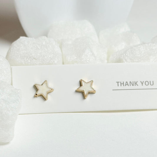 Gold Star Stud Earrings G